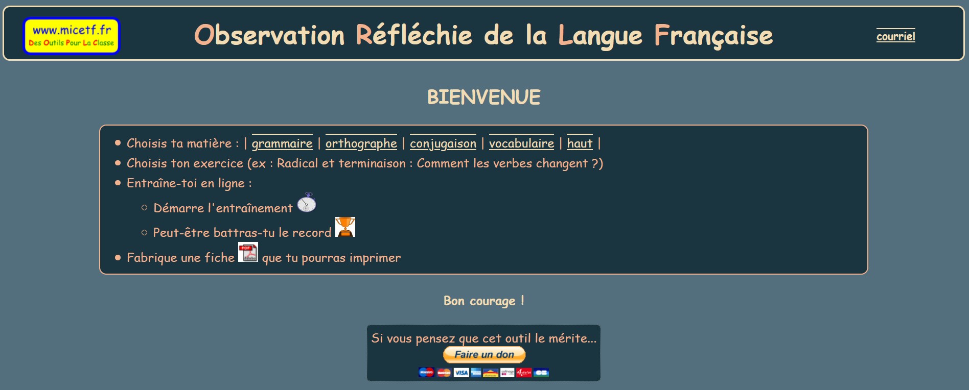 programmation français cm1 outils pour le français