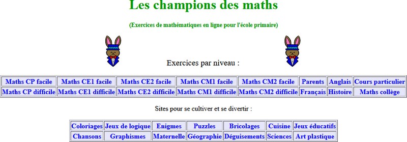 ClasseTICE 1dLe numérique au service des apprentissagesLes champions des  maths
